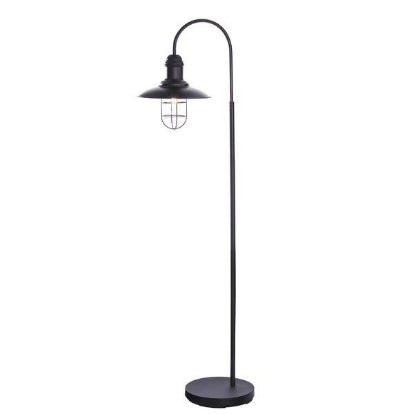 Classic Meets Contemporary In This Matte Black Floor Lamp (View 7 of 20)