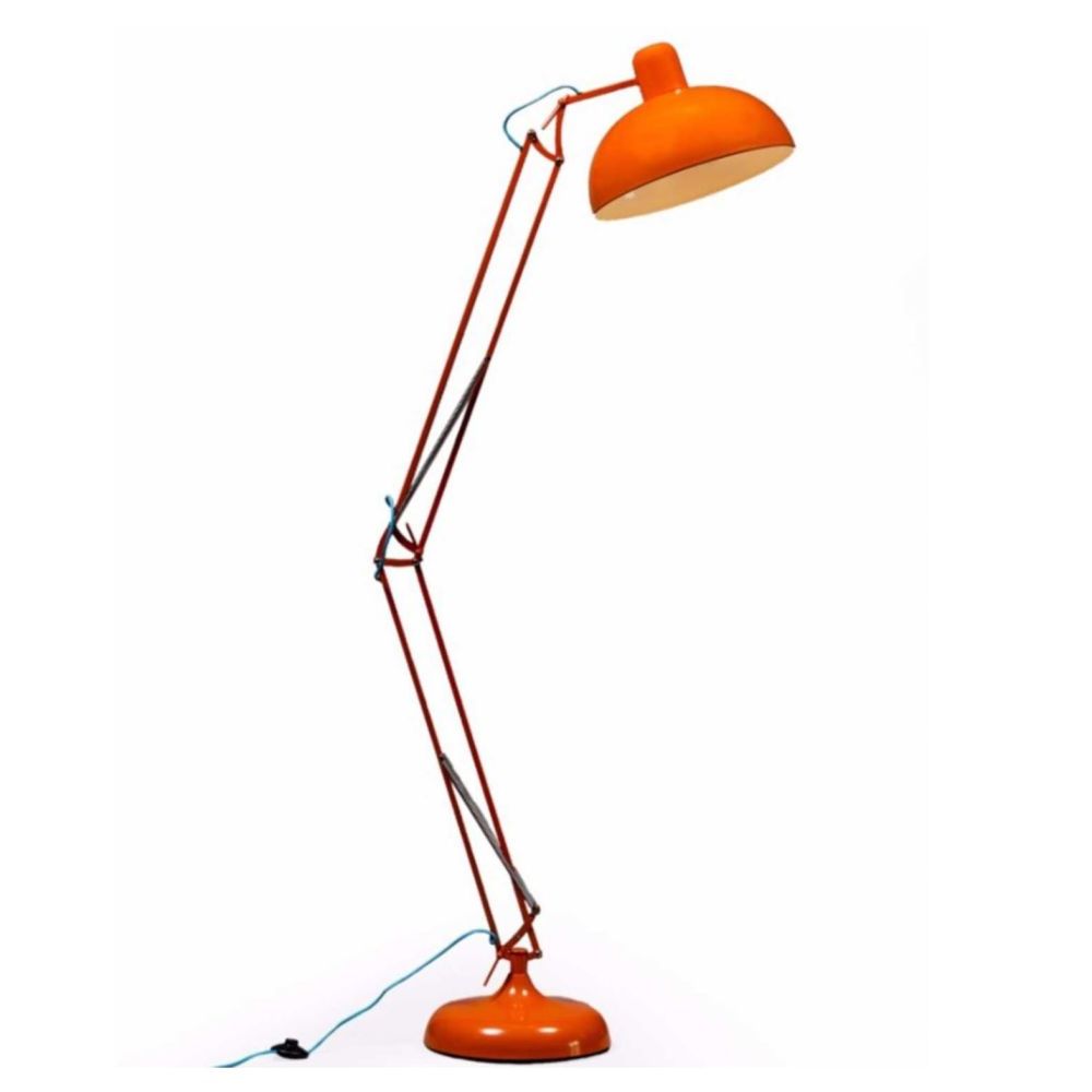 Classic Orange Extra Large Floor Lamp In Orange Floor Lamps (Gallery 19 of 20)