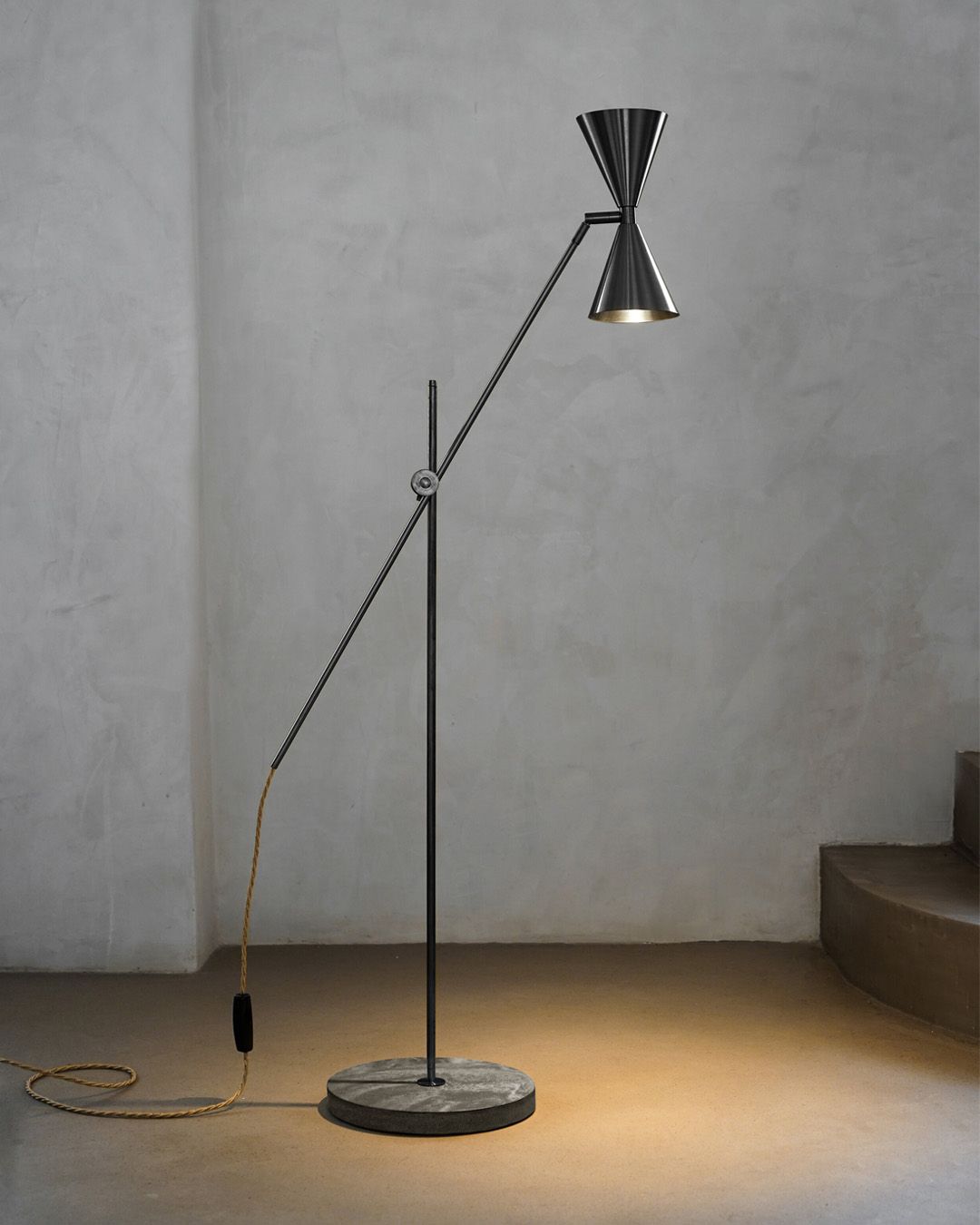 Cone Double Floor Lamp | Contain | Modern Metier Throughout Cone Floor Lamps (View 8 of 20)