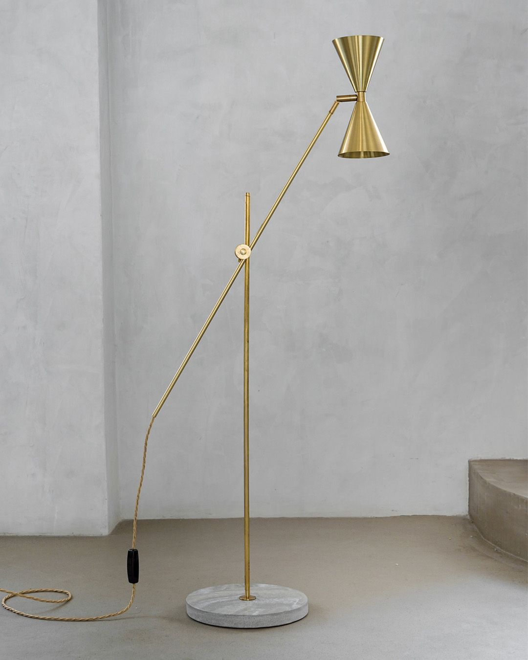 Cone Double Floor Lamp | Contain | Modern Metier Throughout Cone Floor Lamps (View 5 of 20)