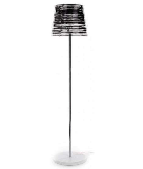 Cramer White Silver Gold Or Black Floor Lamp Lampshade In Transparent  Polycarbonate Decorated Within Silver Floor Lamps (Gallery 20 of 20)
