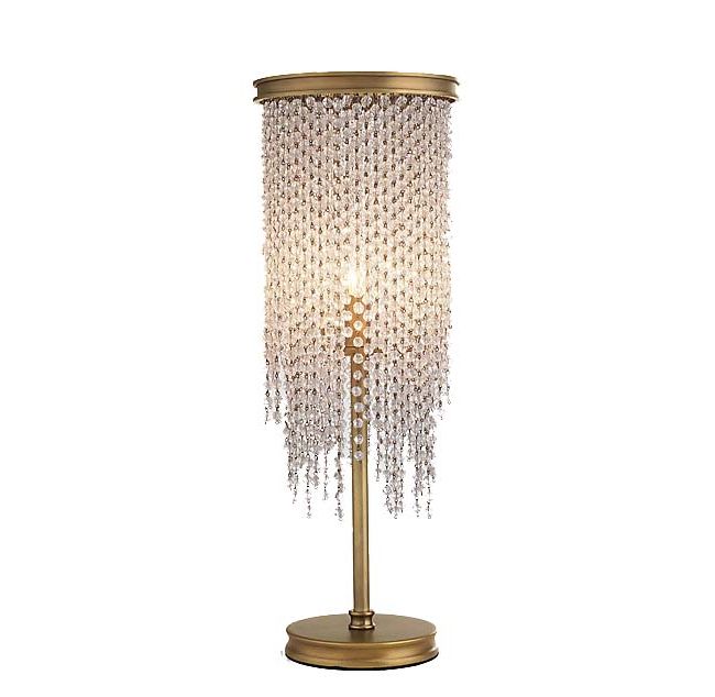Crystal Bedside Table Lamps – Crystal Beaded Table Lamp Inside Crystal Bead Chandelier Floor Lamps (View 14 of 20)