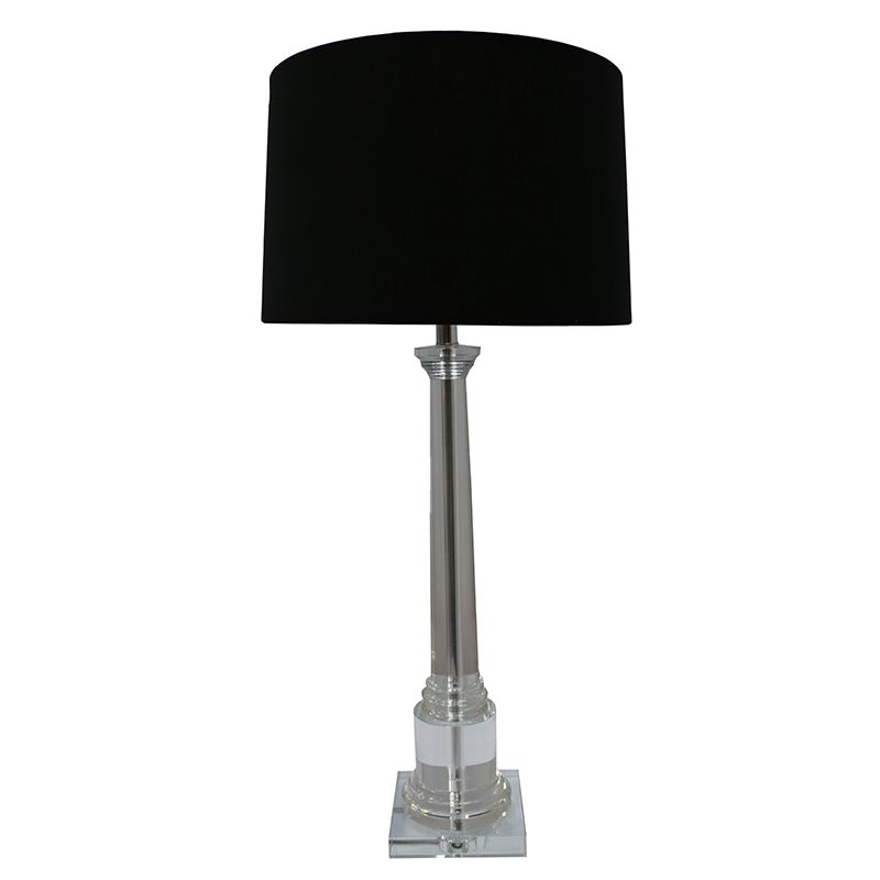 Crystal Tower Table Lamp – Le Forge With Chrome Crystal Tower Floor Lamps (View 8 of 20)