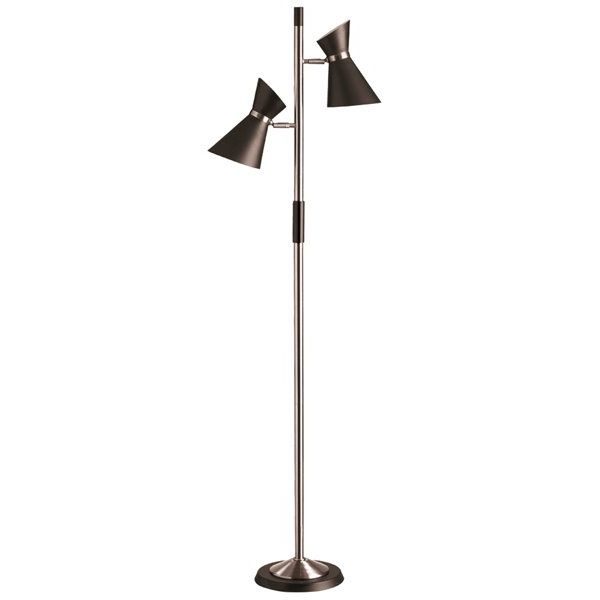 Dainolite Mid Century Modern Floor Lamp – 2 Light –  (View 18 of 20)