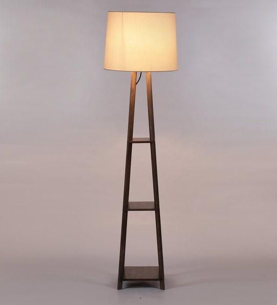 Dashy 3 Tier Shelf Floor Lamp – Wood Planet Within 3 Tier Floor Lamps (Gallery 20 of 20)