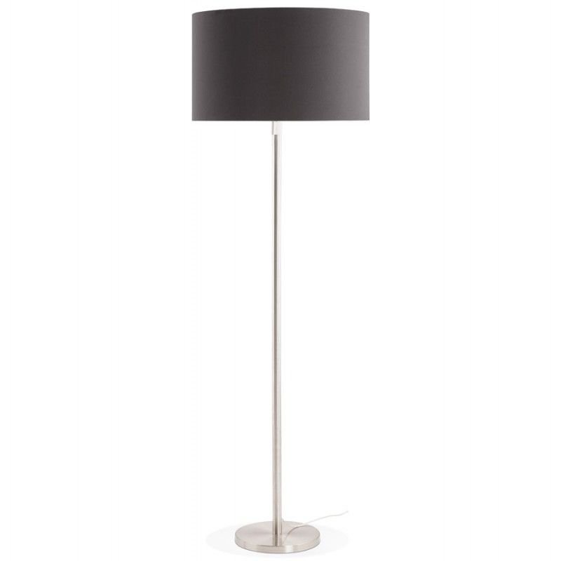 Floor Lamp Design Adjustable In Height Lazio (black) Fabric Pertaining To Fabric Floor Lamps (View 16 of 20)
