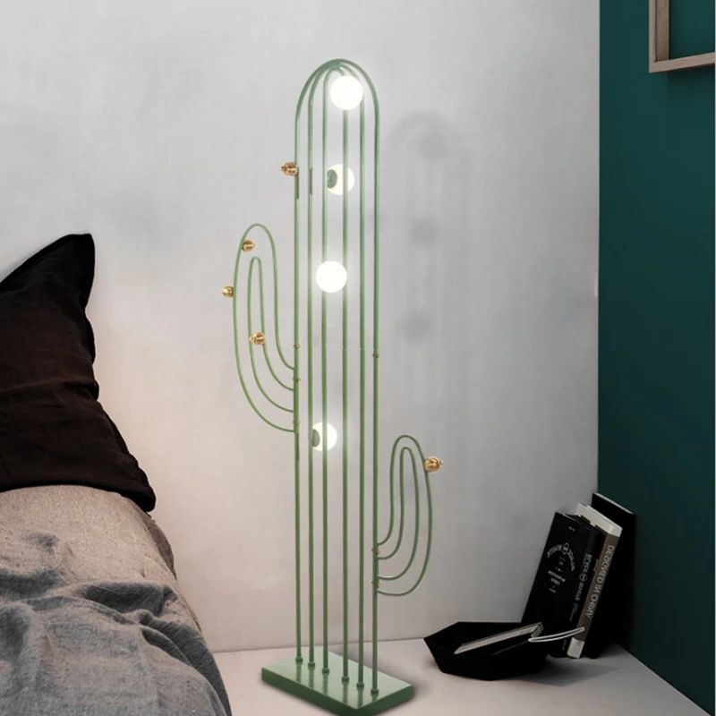 Floor Lamp Simple Led Bedside Vertical Personality Home Bedroom Ins Rack Cactus  Floor Lamp – Floor Lamps – Aliexpress In Cactus Floor Lamps (View 16 of 20)