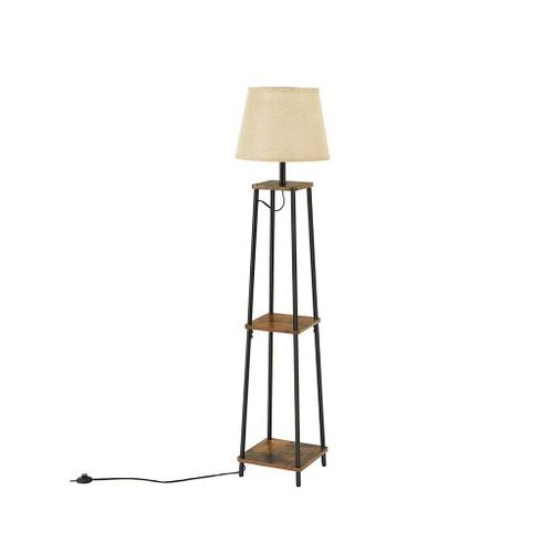 Floor Lamp With 2 Shelves | Home Furniture | Vasaglesongmics Within Brown Floor Lamps (View 9 of 20)