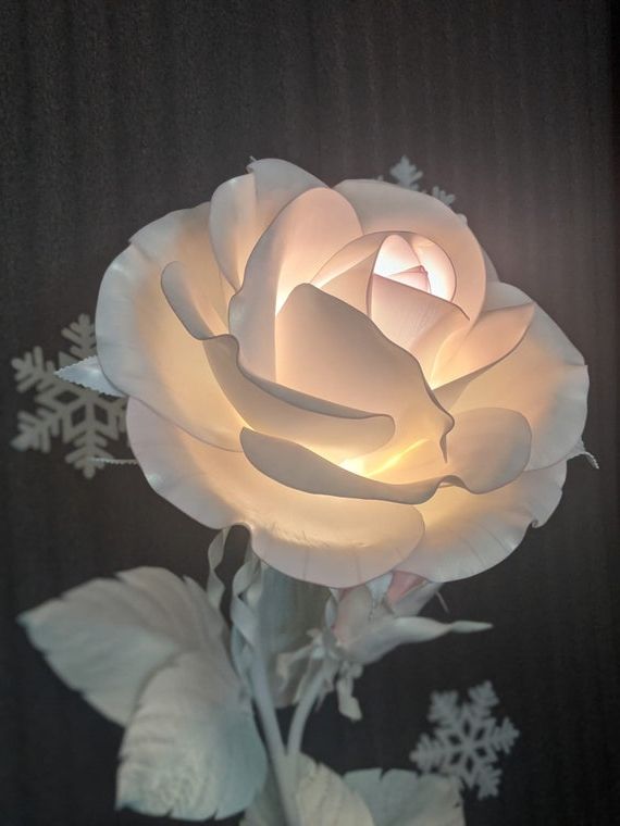 Flowers Lamp Floor Lamp Night Light Bedroom Lamp Rose Lamp – Etsy Uk Intended For Flower Floor Lamps (View 13 of 20)