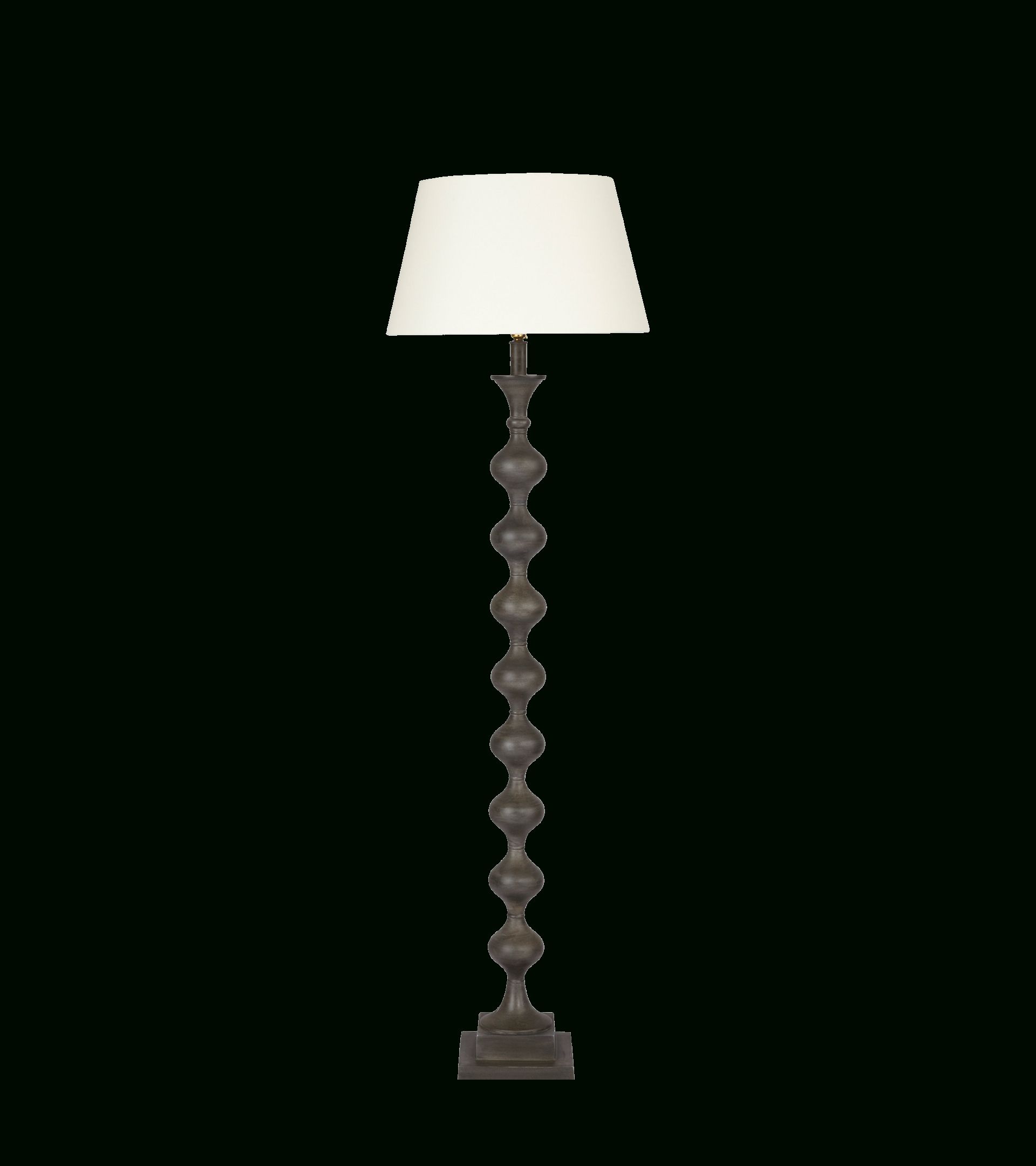 Fortuna Metal Floor Lamp – Grey | Oka Intended For Steel Floor Lamps (View 17 of 20)