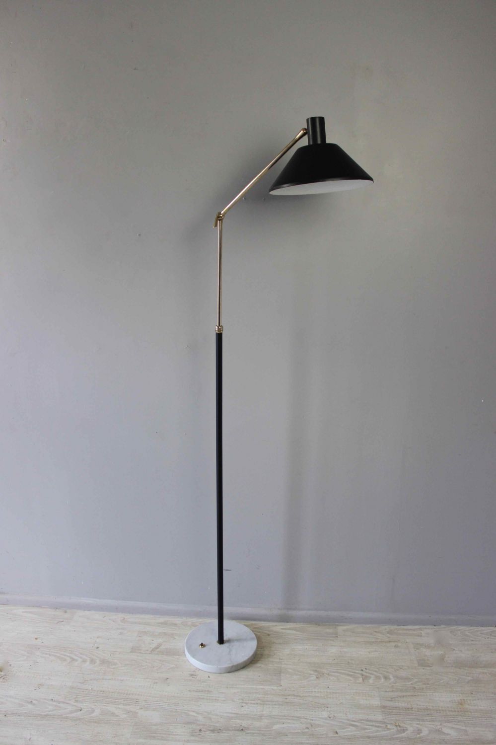 French Mid Century Adjustable Floor Lamp Throughout Mid Century Floor Lamps (View 18 of 20)