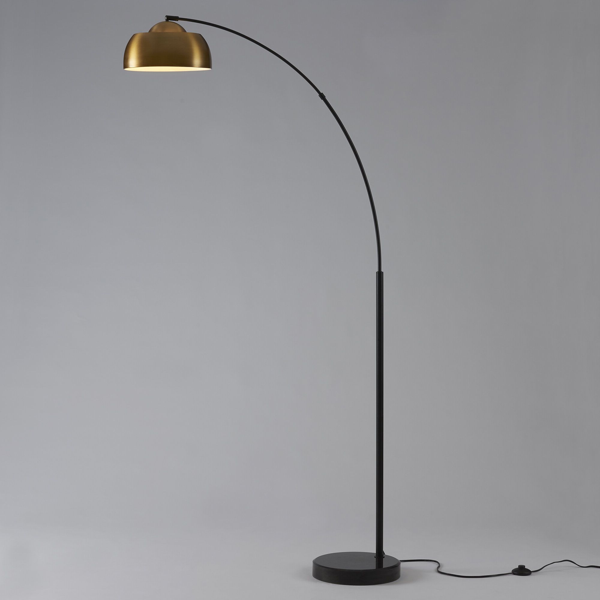 George Oliver Deitz 75" Arched/arc Floor Lamp & Reviews | Wayfair Regarding 75 Inch Floor Lamps (Gallery 20 of 20)