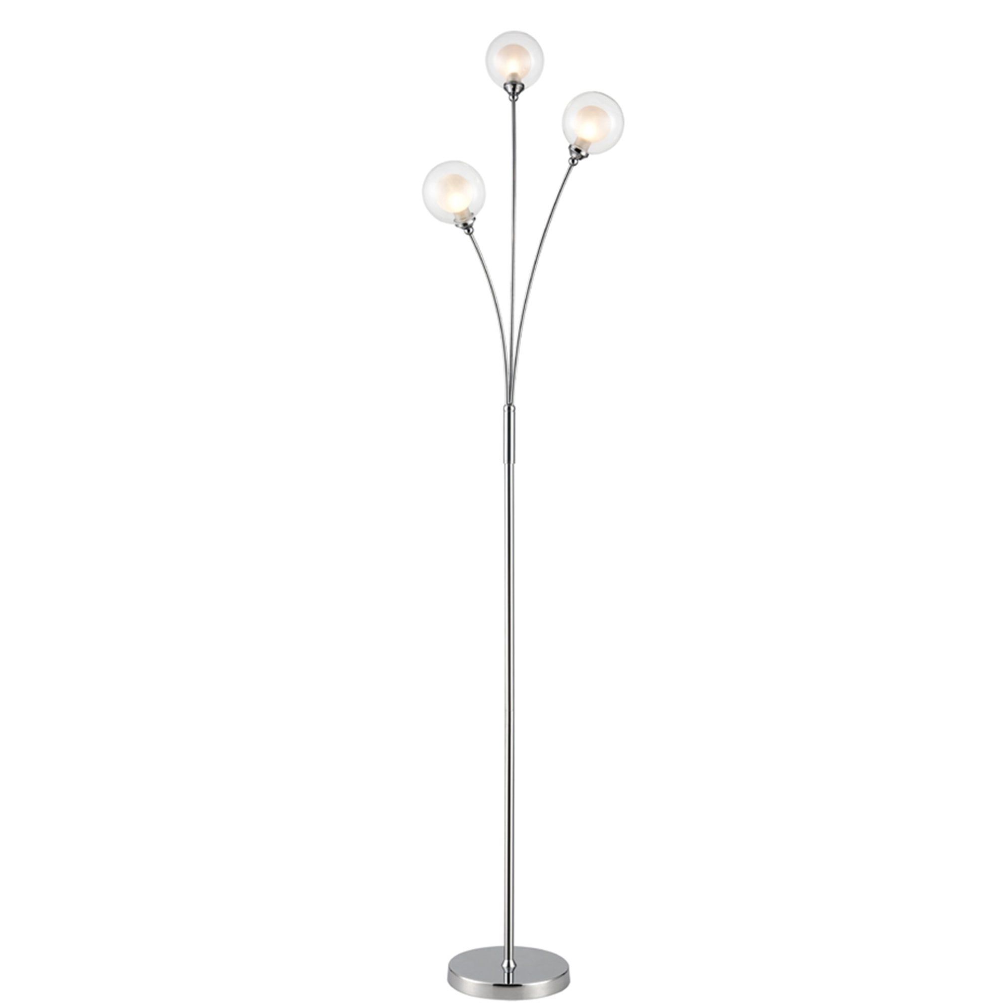 Gorgeous 3 Light Floor Lamp With Clear Glass Spheres – Floor Lamp From  Envogue Lighting Uk Inside 3 Light Floor Lamps (View 16 of 20)