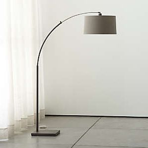Grey Floor Lamps | Crate & Barrel In Grey Shade Floor Lamps (View 15 of 20)