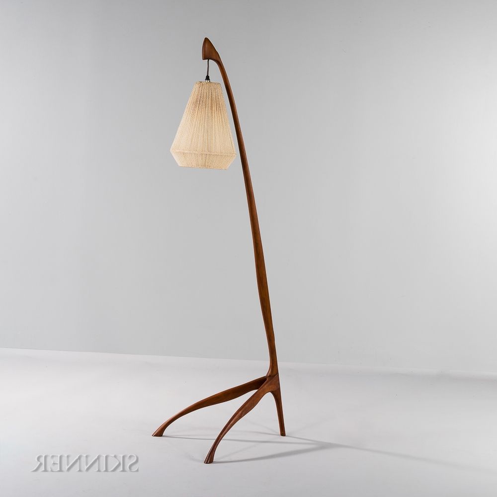 Jere Osgood | Walnut Floor Lamp | Mutualart Regarding Walnut Floor Lamps (Gallery 19 of 20)