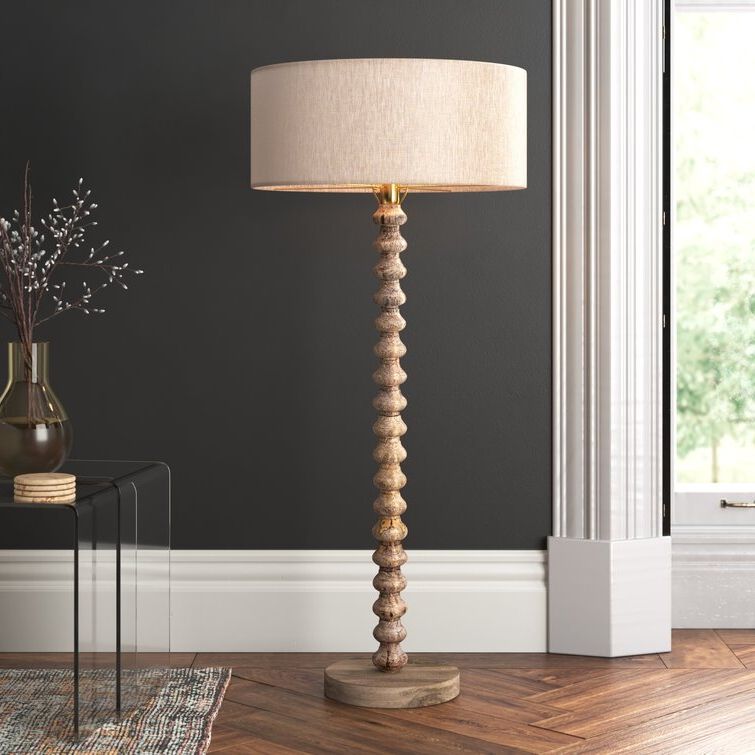 Kayla Solid Wood Floor Lamp & Reviews | Joss & Main With Mango Wood Floor Lamps (View 8 of 20)
