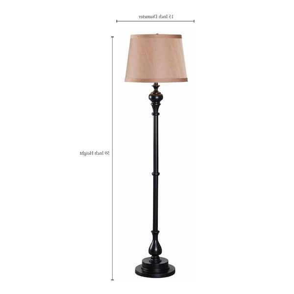 Kenroy Home Chatham 59 In. Oil Rubbed Bronze Floor Lamp 32307orb – The Home  Depot For 59 Inch Floor Lamps (Gallery 19 of 20)
