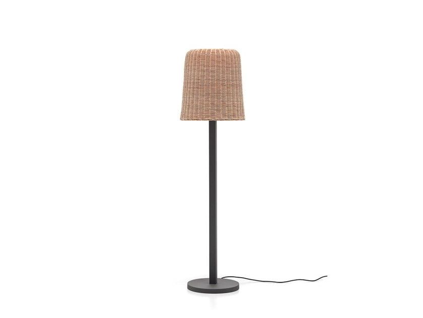 Lc 93 Floor Lampgervasoni Design Paola Navone Throughout Woven Cane Floor Lamps (View 2 of 20)