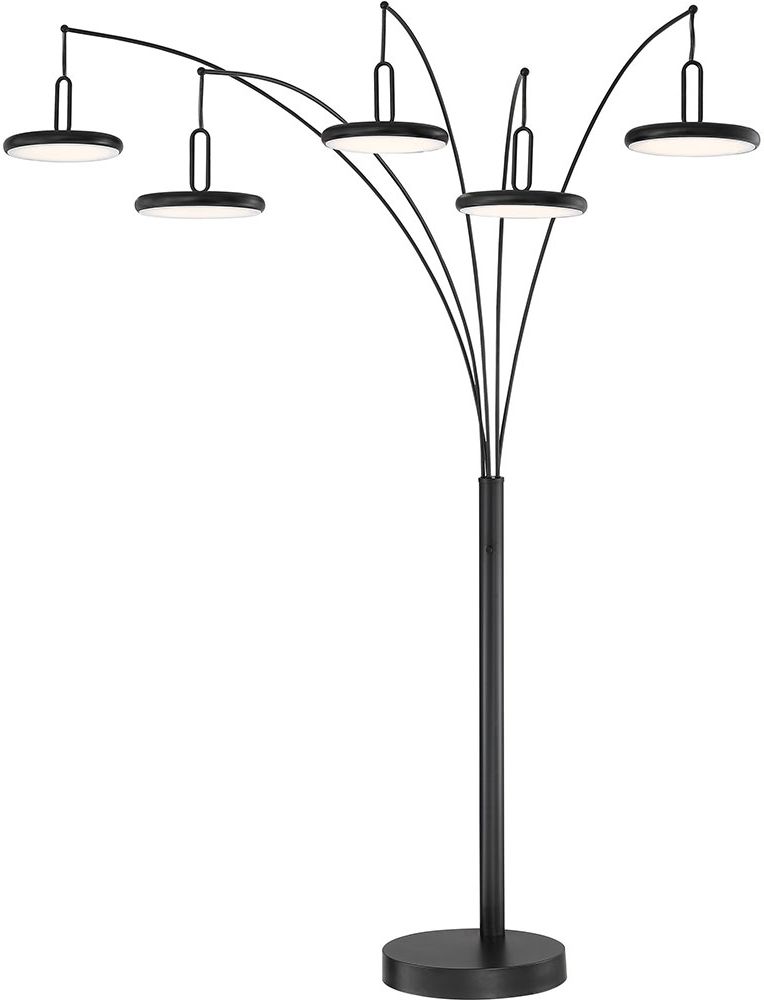 Lite Source Ls 83279blk Sailee Contemporary Black Led Arc Floor Lamp Light  – Ls Ls 83279blk For 74 Inch Floor Lamps (View 10 of 20)