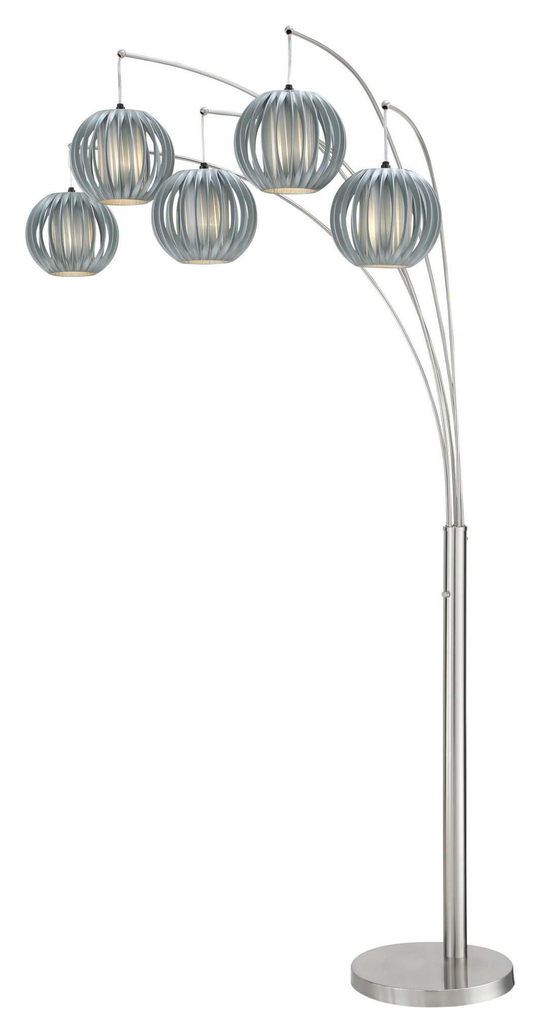 Lite Source Ls 8872 Deion 5 Light 90" Tall Arc And Tree Floor Lamp – Grey –  Walmart With Regard To 5 Light Arc Floor Lamps (View 12 of 20)