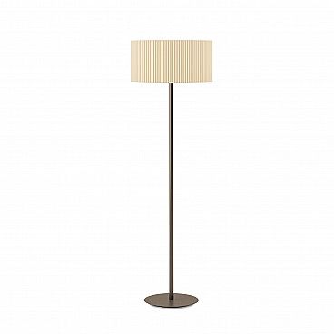 Loren E18 Floor Lamp In Pleated Fabric And Acrylic | Intondo Regarding Acrylic Floor Lamps (View 2 of 20)
