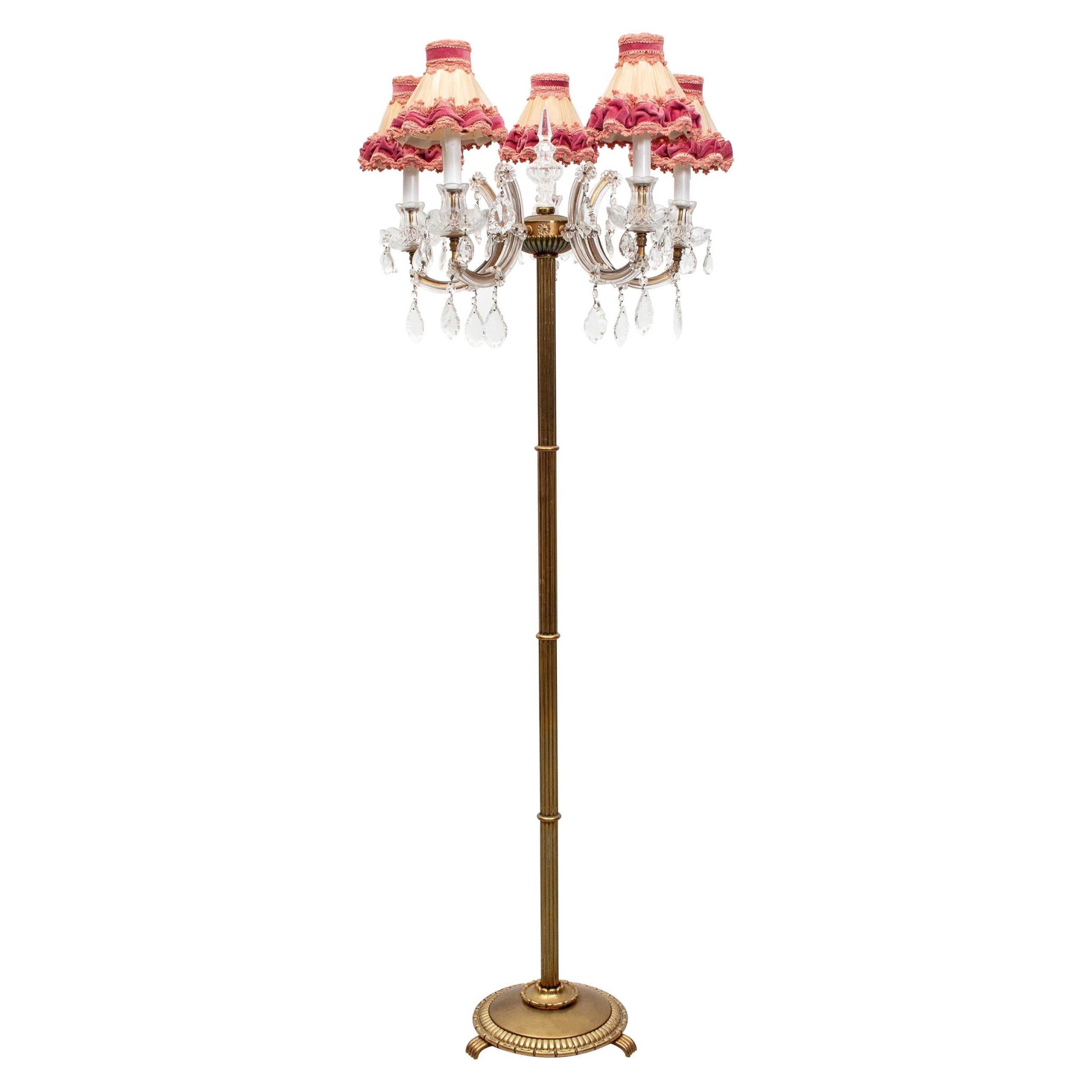 Louis Xv Style Floor Lamp, 1960s, France For Sale At 1stdibs | 1960's Style  Floor Lamps Within Chandelier Style Floor Lamps (View 12 of 20)