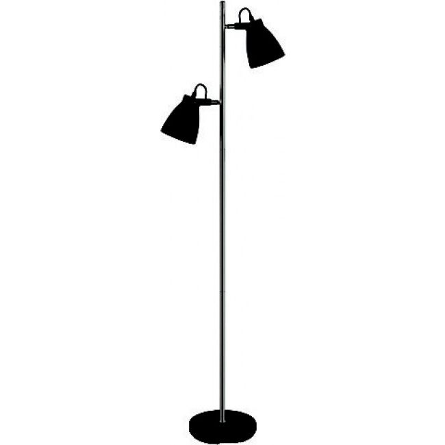 Matera Dark Grey 2 Light Floor Lamp – House Of Lights, Wicklow / Dublin With Charcoal Grey Floor Lamps (View 17 of 20)