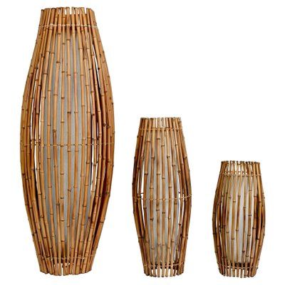 Mid Century Italian Bamboo And Rattan Floor Lamps, Set Of 3 For Sale At  Pamono Within Rattan Floor Lamps (View 17 of 20)