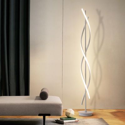 Minimalist Floor Lamp For Living Room Bedroom Spiral Lamp Led Floor Lamp  (wh Mfl 08) – China Decorative Modern Lighting And Standimg Lamps Inside Minimalist Floor Lamps (View 17 of 20)