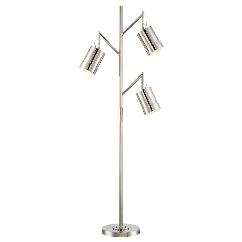 Modern Floor Lamps | Tiara Chrome Floor Lamp | Eurway With Regard To Chrome Floor Lamps (Gallery 20 of 20)