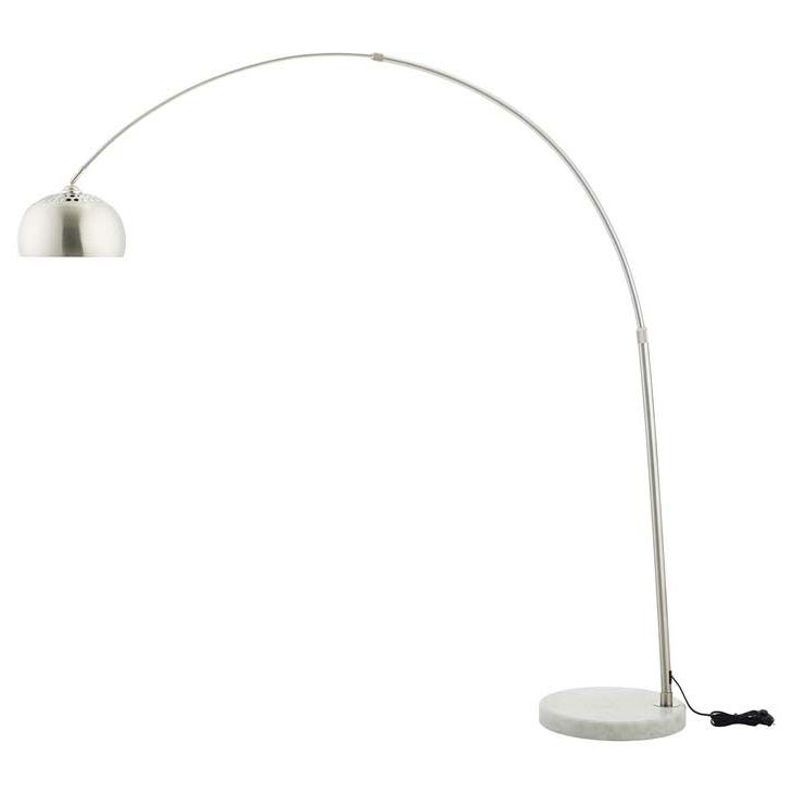 Modern Lamps | Salzburg White Base Arc Floor Lamp | Eurway For Marble Base Floor Lamps (View 5 of 20)