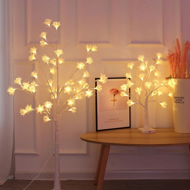 Modern Luminous Tree Floor Lamps Creative Orchid Led Light For Bedroom  Living Room Background Props Indoor Decorative Floor Lamp|floor Lamps| –  Aliexpress Inside Tree Floor Lamps (View 13 of 20)
