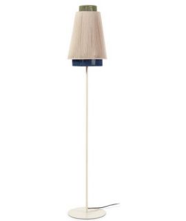 Molina Floor Lamp In Metal And Blue Beige And Green Rope Intended For Blue Floor Lamps (View 11 of 20)