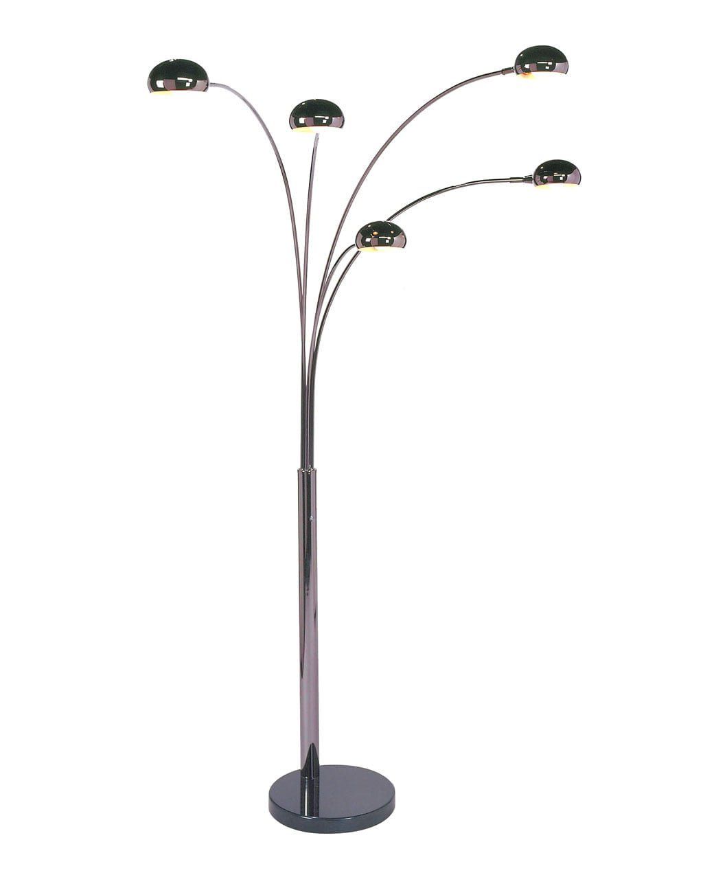 Mushroom 5 Light Arc Floor Lamp – 5 Arm Arc Lamp | Nova Of California Regarding 5 Light Floor Lamps (View 8 of 20)