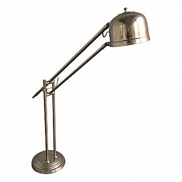Nickel Plated Metal Floor Lamp With Adjustable Height And Inclination Flamant | Intondo Pertaining To Metal Floor Lamps (Gallery 20 of 20)