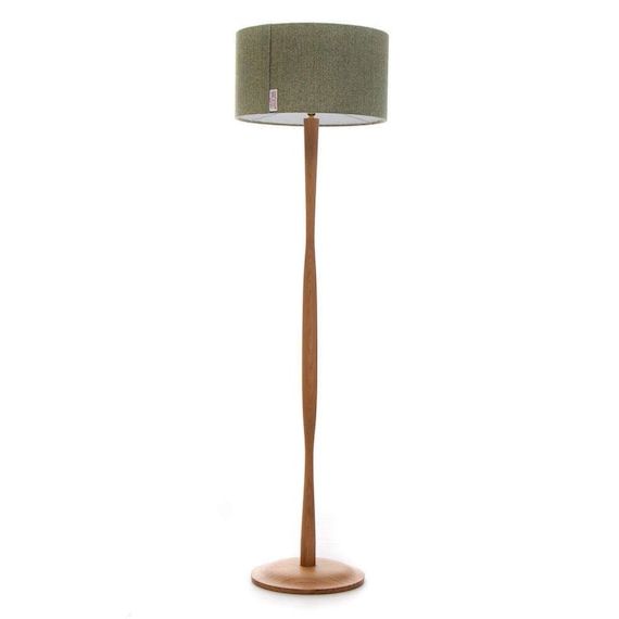Oak Wood Floor Lamp 150cm / Modern Design / Standard Lamp / – Etsy Italia Pertaining To Oak Floor Lamps (View 1 of 20)