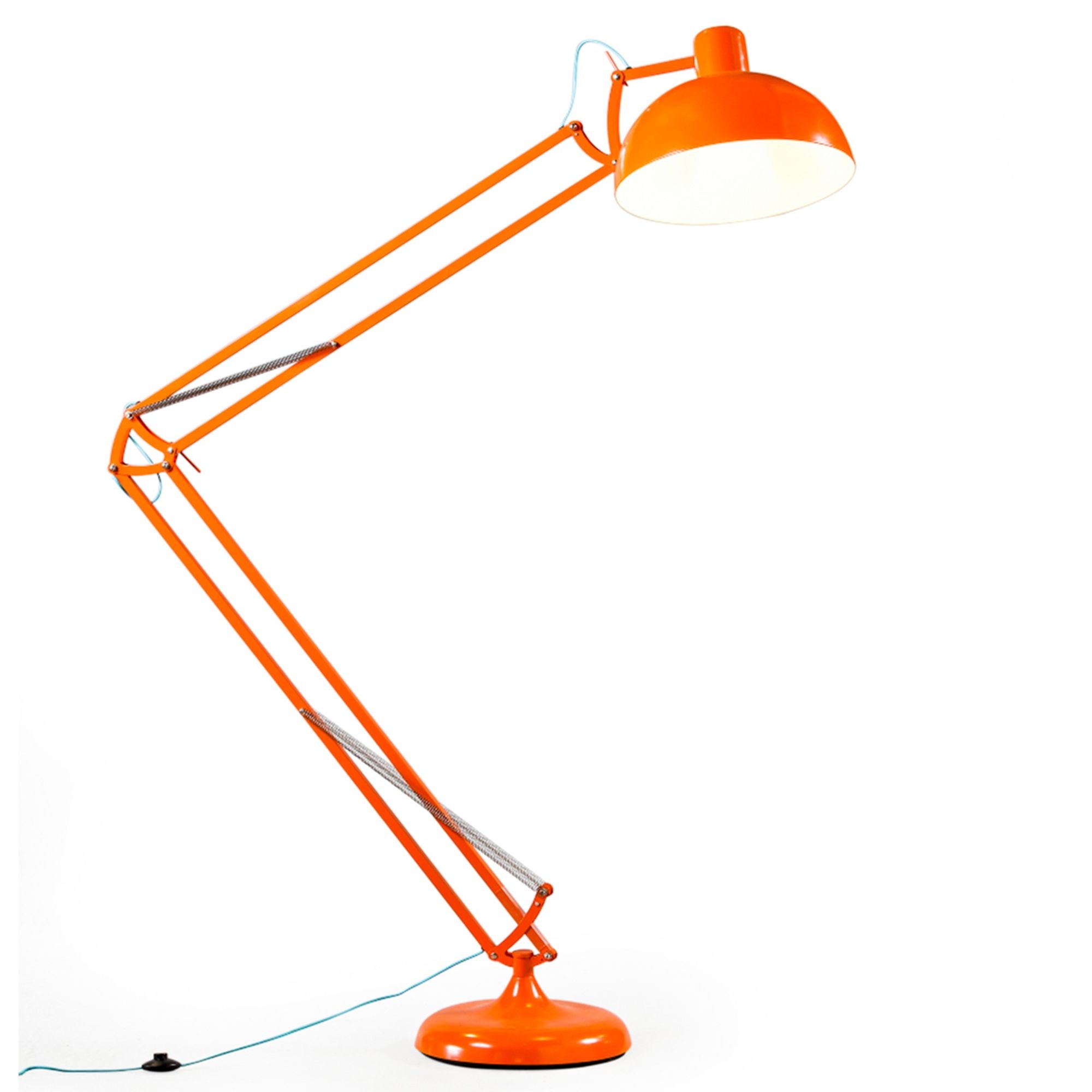 Orange Xxl Classic Desk Style Floor Lamp | Modern Floor Lamps Online Within Orange Floor Lamps (View 6 of 20)
