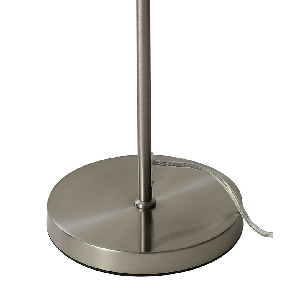 Oval Capsule Floor Lamp Satin Nickel Glass Shade Lighting And Lights For Glass Satin Nickel Floor Lamps (View 6 of 20)