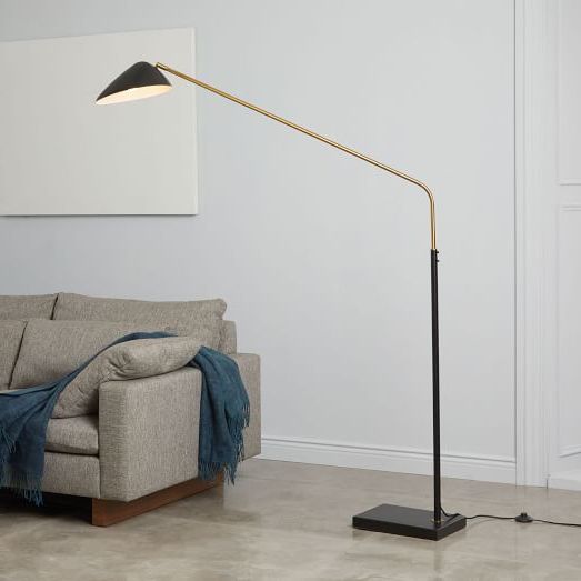 Overarching Curvilinear Mid Century Floor Lamp (72") Pertaining To Mid Century Floor Lamps (View 11 of 20)