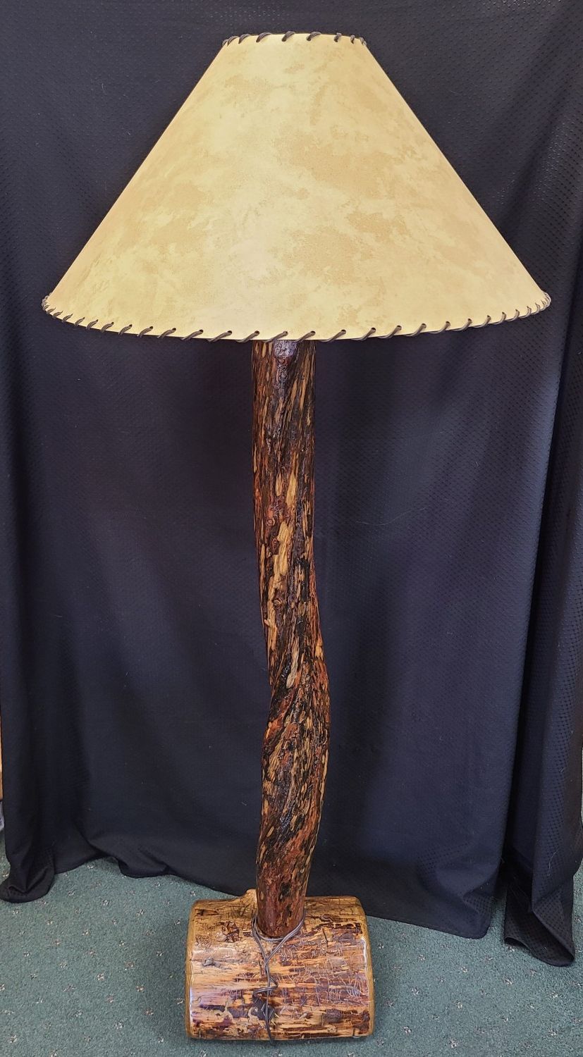 Pine Floor Lamps – Sisters Log Furniture Regarding Pine Wood Floor Lamps (Gallery 20 of 20)