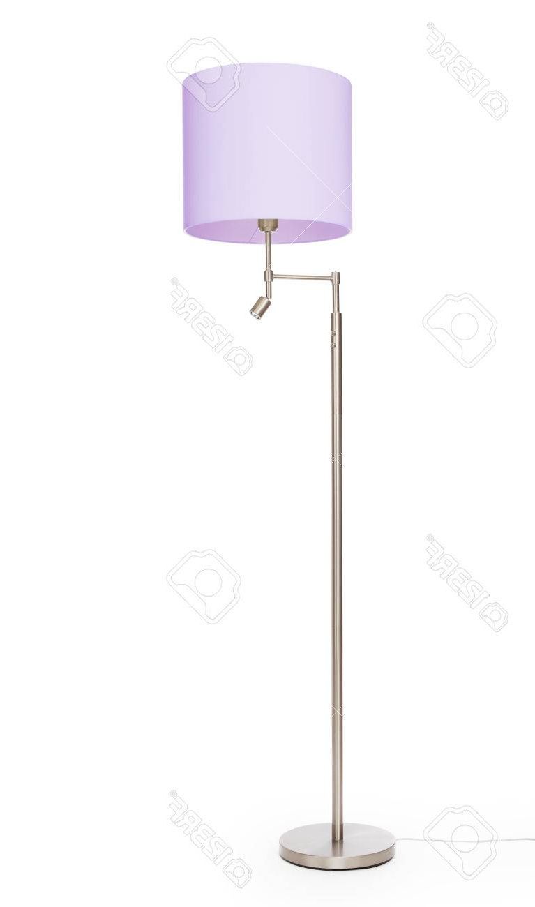Purple Floor Lamp, Isolated On White Background Stock Photo, Picture And  Royalty Free Image. Image  (View 8 of 20)
