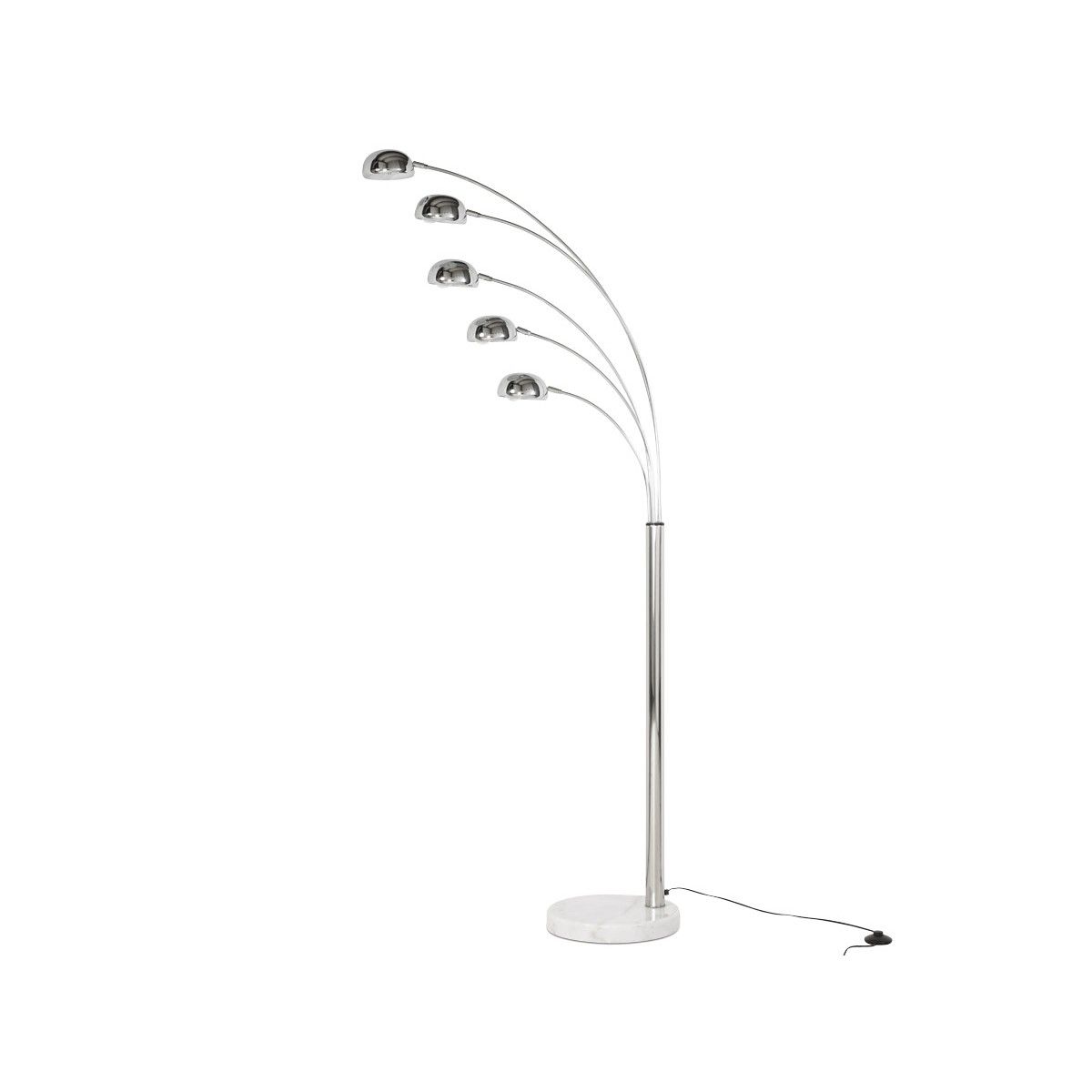 Rollier Design Floor Lamp 5 Shades Chrome Steel (chrome) Pertaining To 5 Light Arc Floor Lamps (View 13 of 20)