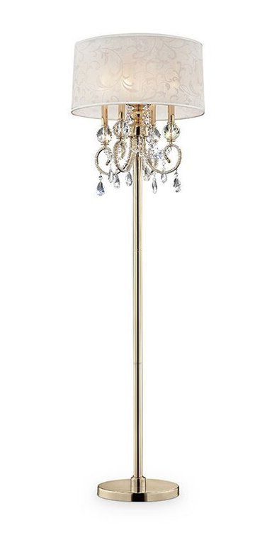 Rosdorf Park Queensway Barocco 63" Floor Lamp & Reviews | Wayfair With Chandelier Style Floor Lamps (Gallery 19 of 20)