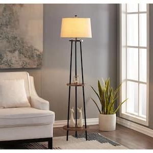 Rustic – Floor Lamps – Lamps – The Home Depot Regarding Rustic Floor Lamps (Gallery 20 of 20)