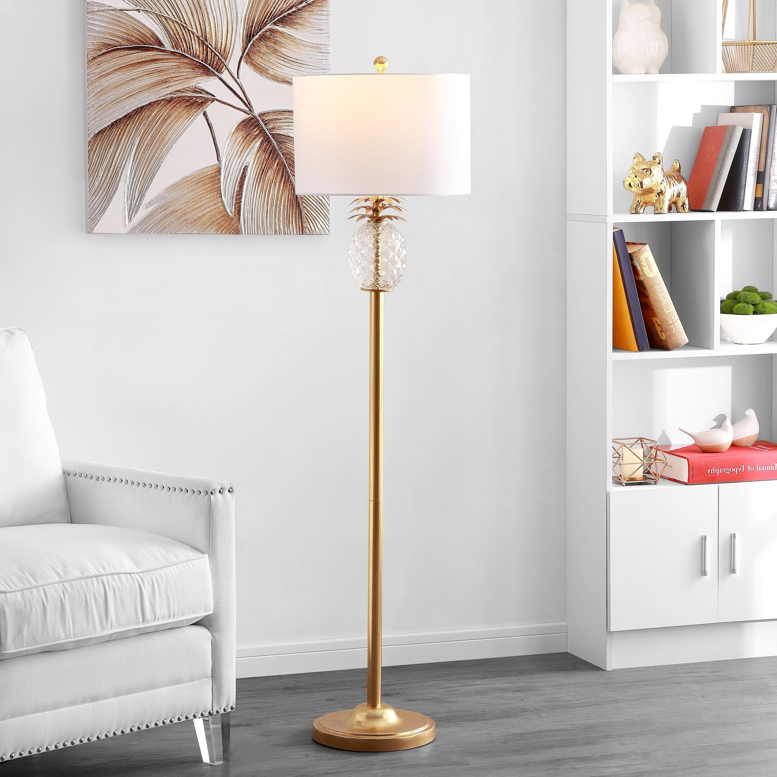 Safavieh Lighting Elza Pineapple 59 Inch Led Floor Lamp – 15" W X 15" L X 59"  H – On Sale – Overstock – 31634062 In 59 Inch Floor Lamps (View 2 of 20)