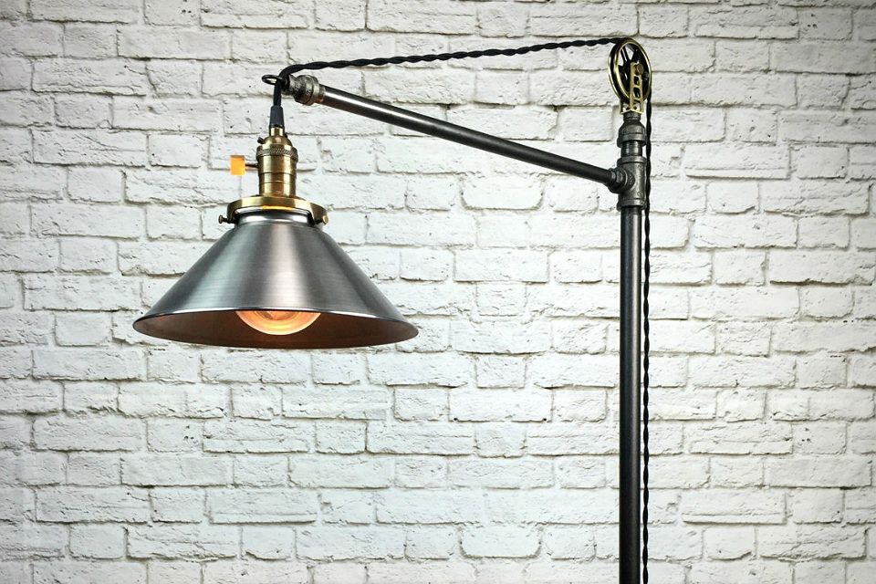 Steampunk Industrial Floor Lamp | Gearmoose Throughout Industrial Floor Lamps (Gallery 20 of 20)