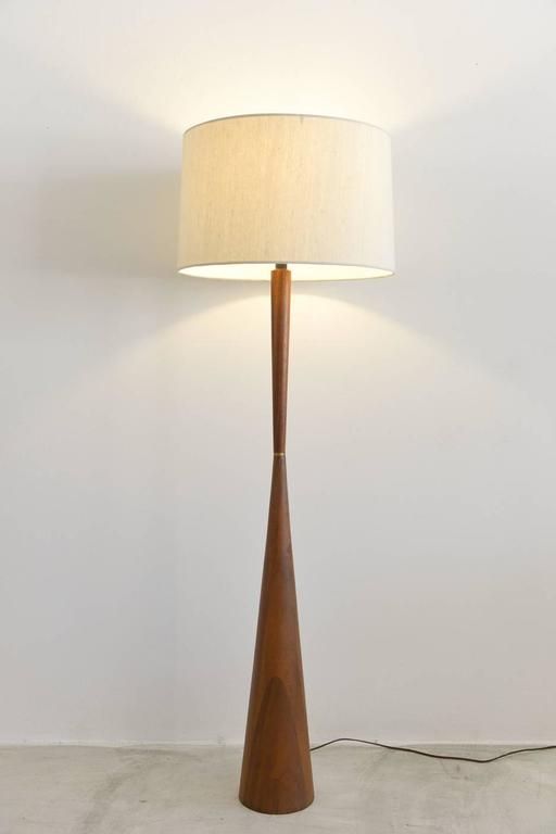Tall Sculptural Walnut Floor Lamp At 1stdibs Regarding Walnut Floor Lamps (Gallery 20 of 20)