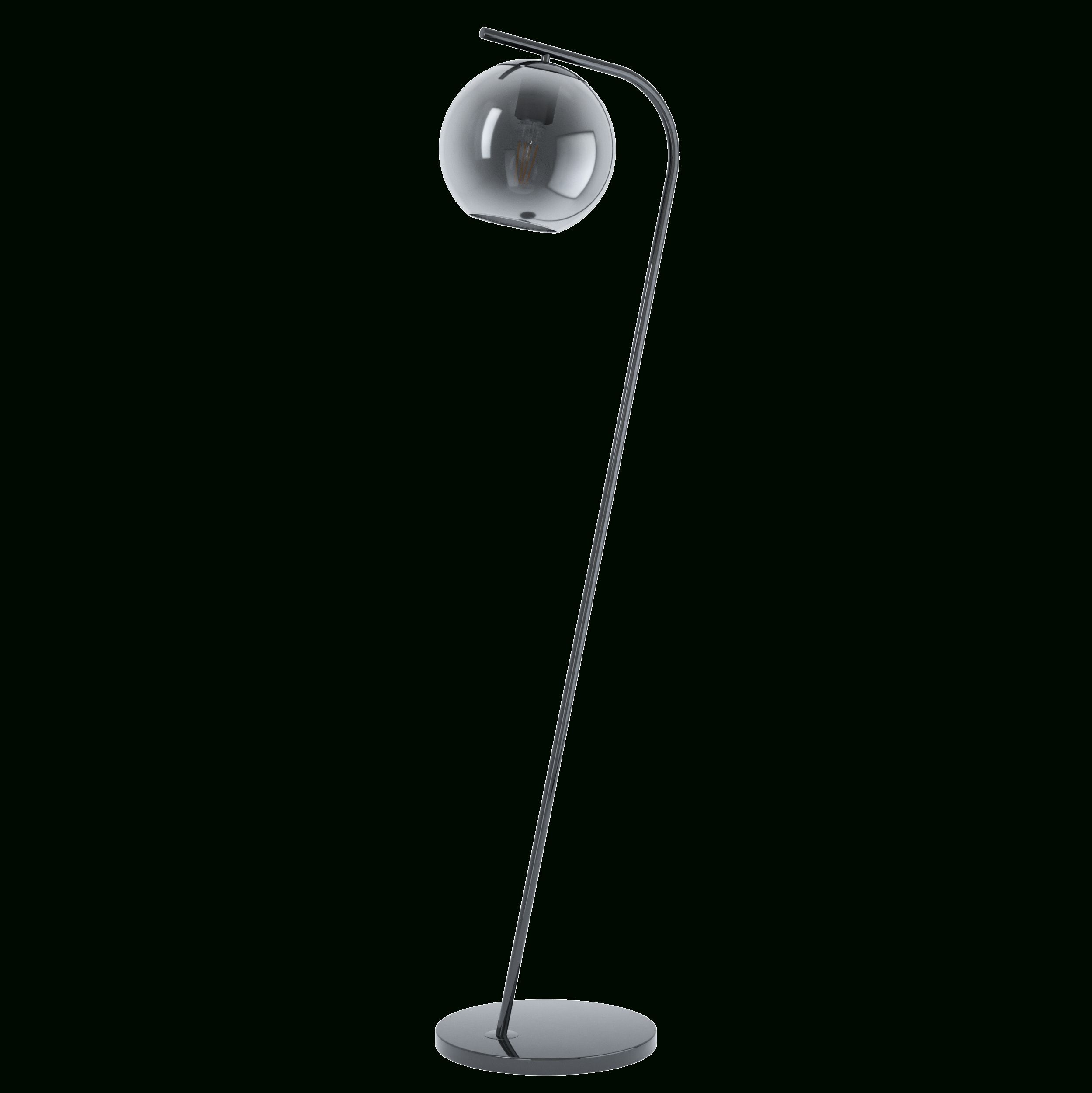 Terriente Black Smoke Glass Floor Lamp – Led Lighting Designs Throughout Smoke Glass Floor Lamps (View 4 of 20)