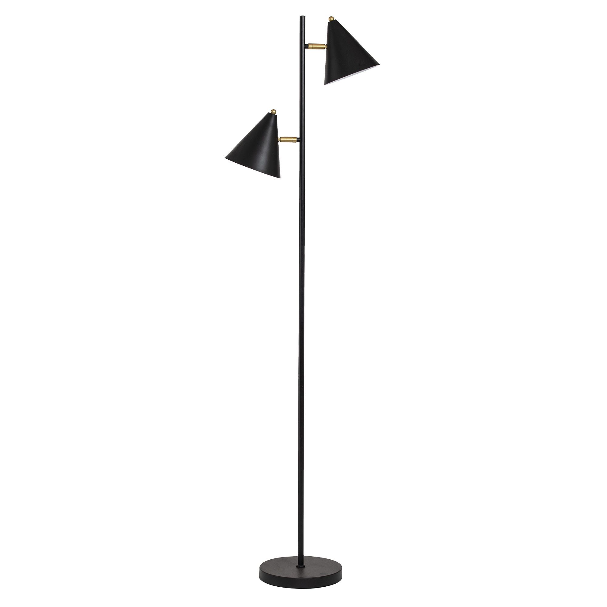 The Home Collective Black Kennedy Metal Floor Lamp | Temple & Webster Inside Black Metal Floor Lamps (Gallery 20 of 20)