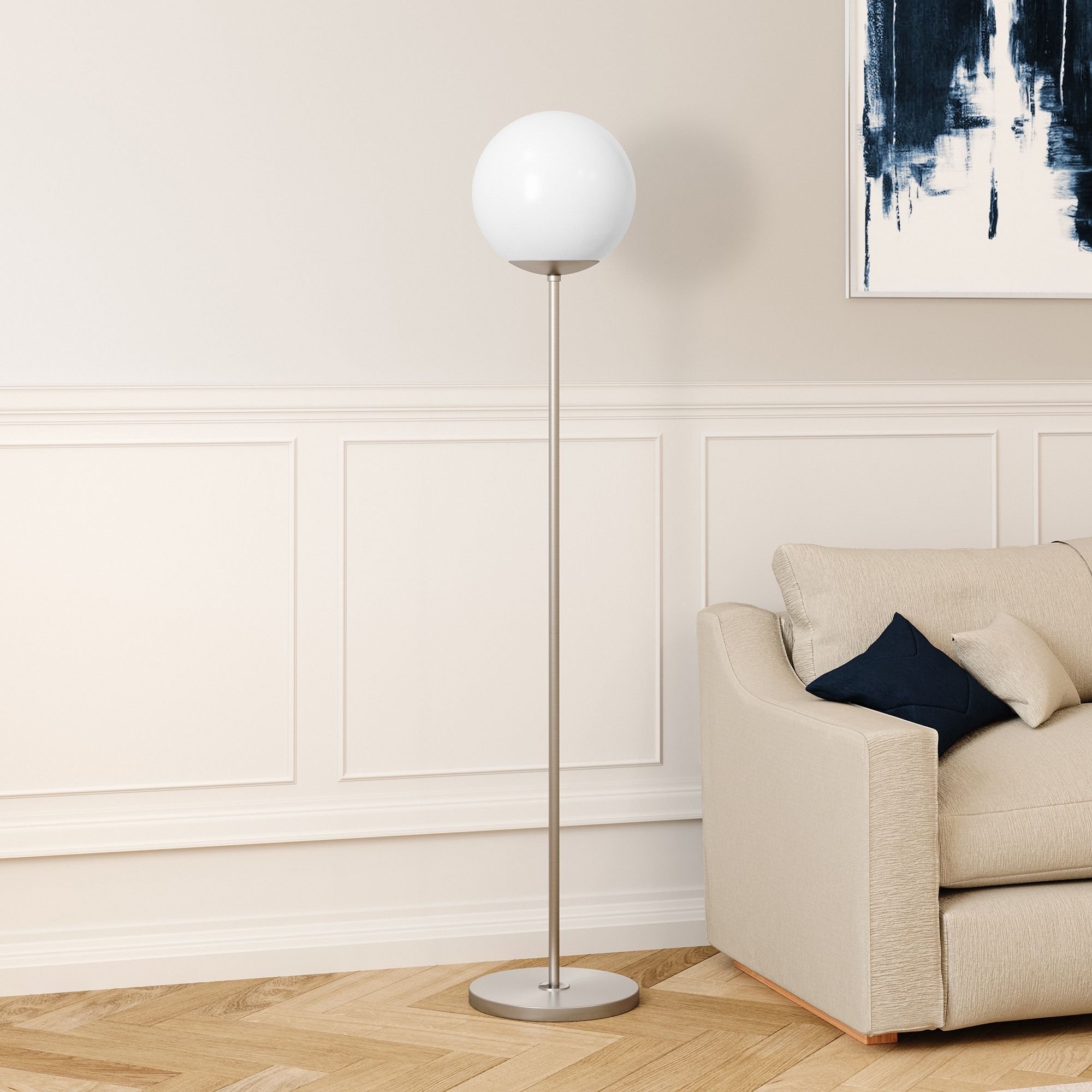 Theia Globe Shade Floor Lamp – On Sale – Overstock – 23572461 Pertaining To Sphere Floor Lamps (View 5 of 20)